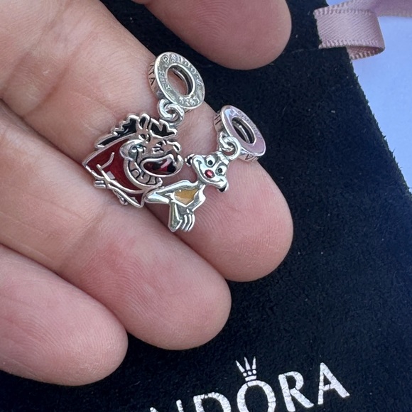 Disney Pandora Silver Charm with Red and Yellow Details - Picture 7 of 7